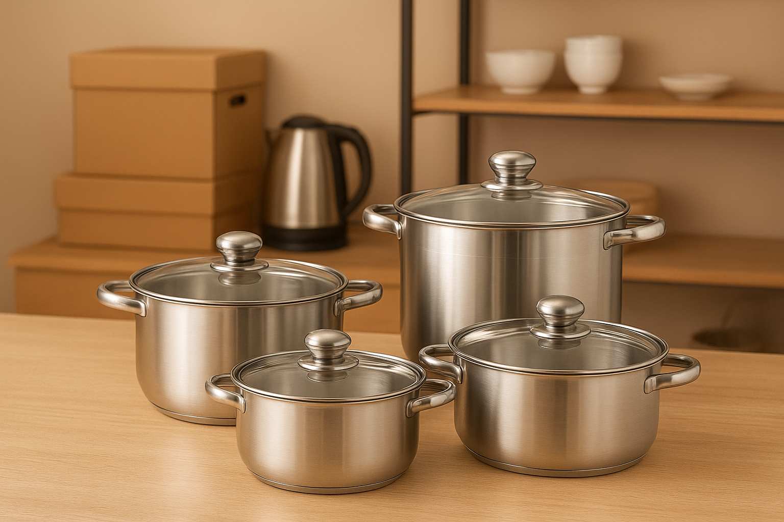 Set Batería Acero Inoxidable Premium - Imagen 2